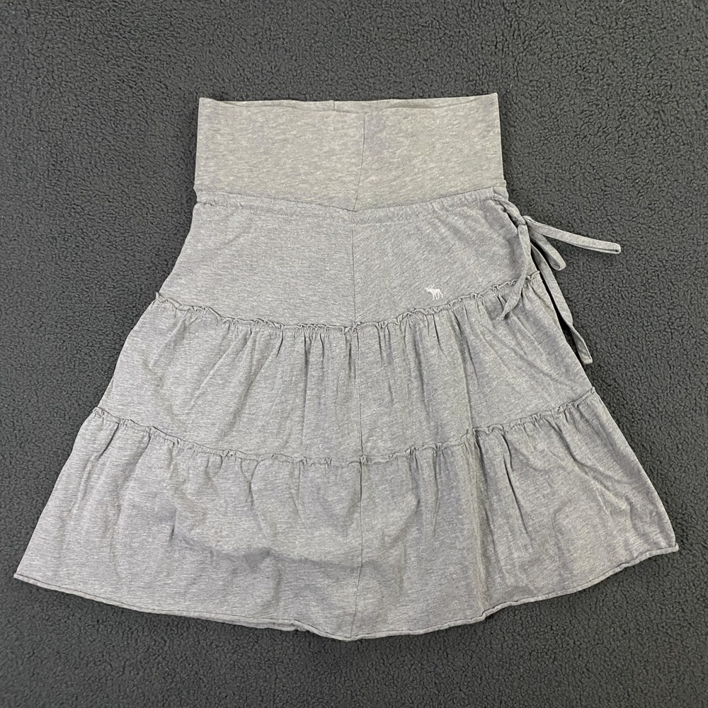 VTG Y2K Abercrombie & Fitch Skirt Womens Small Tiered‎ Ruffle Made USA Hollister